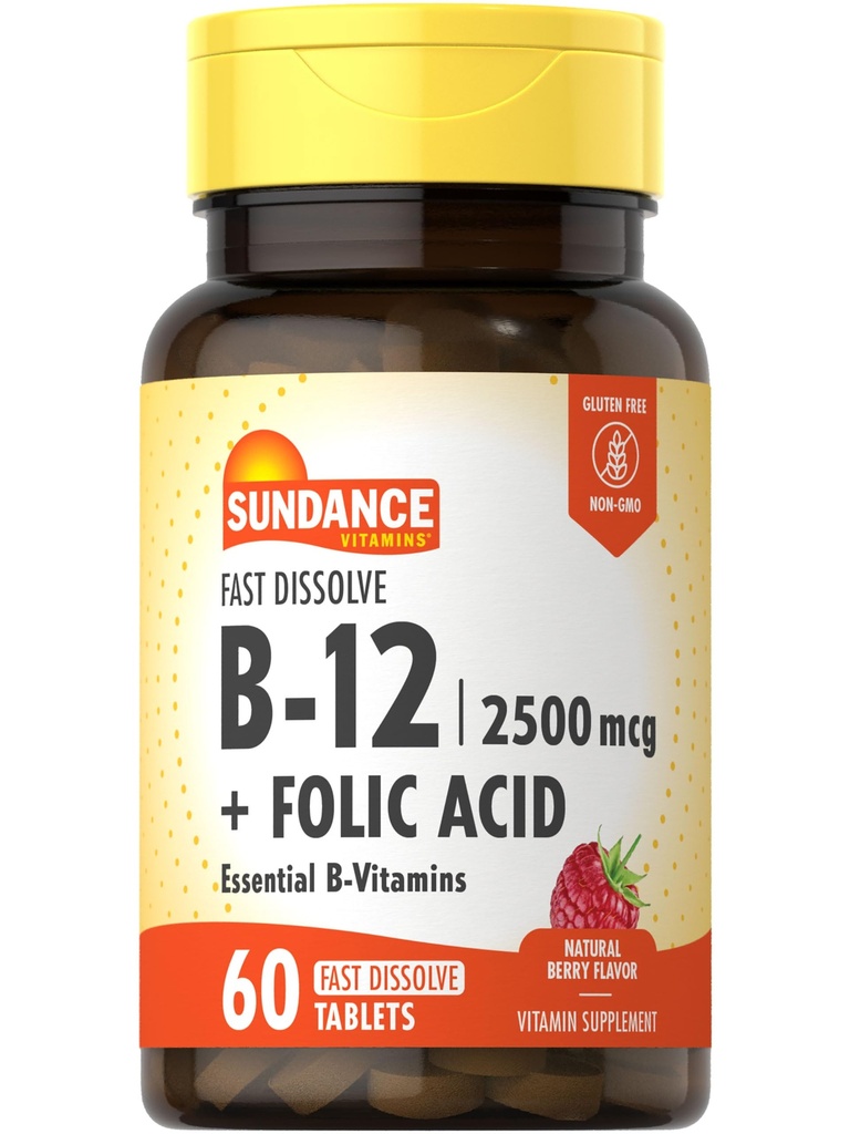 Sundance Fast fosfit Vitamina B-12 cu Folic Acid 