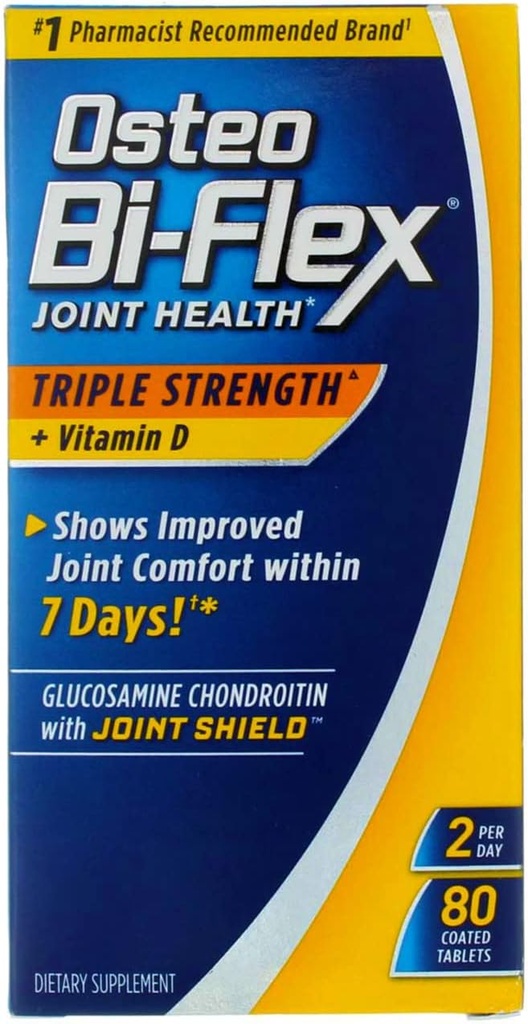Osteo Bi-Flex Advanced Triple Putere cu vitamina D3, Caplete 80 ea (Pachet de 2)