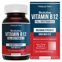 BioActive Vitamina B12 - 5000 mcg, Conține 3 Forme BioActive B12 Plus Metilfolat Cofactor - Metil B12, Adenosyl B12 & Hidroxi B12 