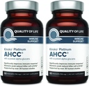 Quality of Life AHCC Kinoko Platinum 750 mg – Premium Immune Support Supplement - Pack of 2, 60 Count Bottles