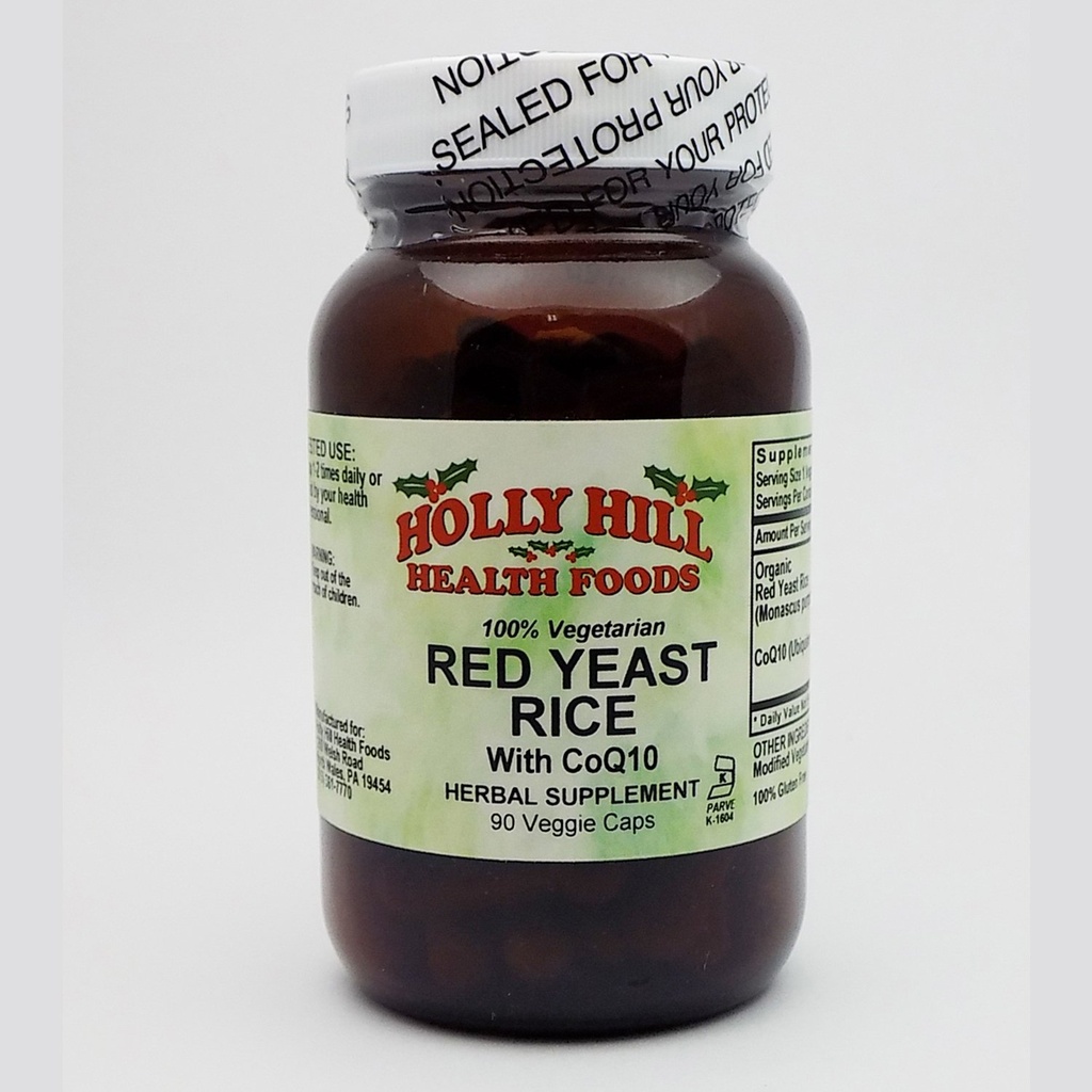 Holly Hill Health Foods, Red Yeast Rice, 90 Capsule vegetariene