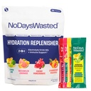 Fără zile irosite de hidratare Relenisher Electrolyte Pachete de schimb pentru stick-uri de hidratare rapidă Essential & Vitamine 