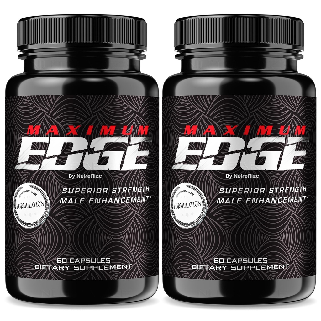 (2 ambalaj) Pastilele maxime pentru bărbați - Capsule maxime pentru bărbați, Formula zilnică completă pentru wellness generală și performanță maximă, Supliment alimentar maxim avansat Edge (120 capsule)