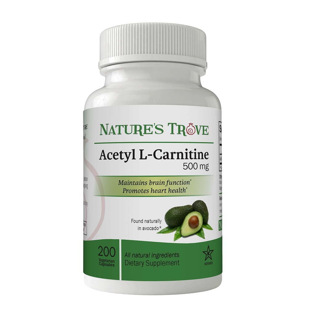 Trove Acetil L-Carnitină (ALCAR) 500 mg 200 capsule vegetariene