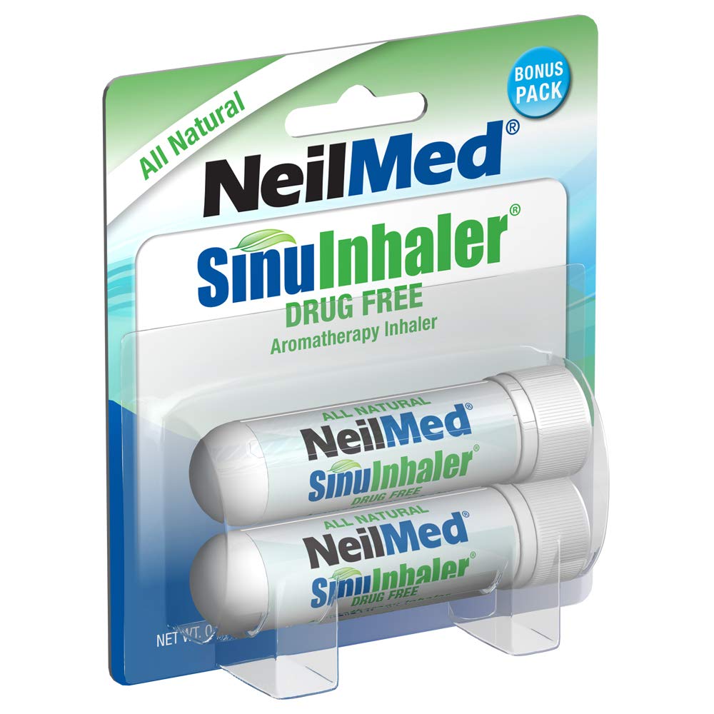 Neilmed SinuInhaler Inhalator Inhalator natural non-medicat (Bonus Pack) 2 Număr (Pachet de 1)