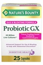 Natura's Bounty Probiotic GX, ajută cu gaz ocazional și balonare, Supliment alimentar, Digestive Health, 25 capsule