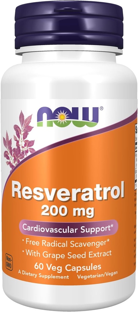 Acum alimente Resveratrol 200 mg cu extract de semințe de struguri - 60 Veg capsule