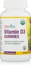 Vitamin D3 Gummies-Tasty Gelatin-Free Gluten-Free Way to take Your Sunshine Vitamin (60 Count Cherry Flavor)