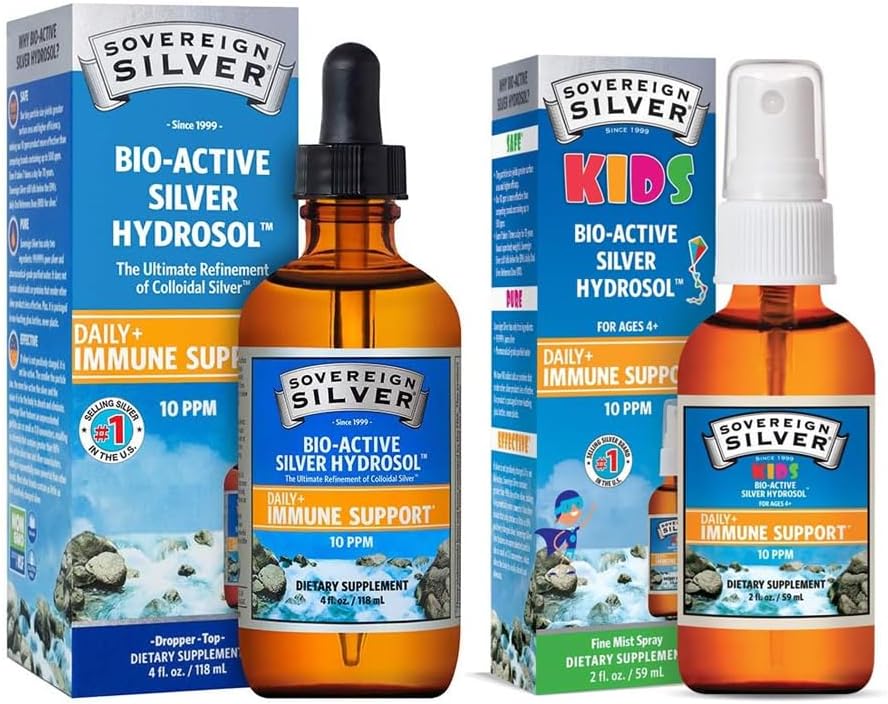 Suveran Silver Bio-Active Silver Hydrosol Family Bundle 