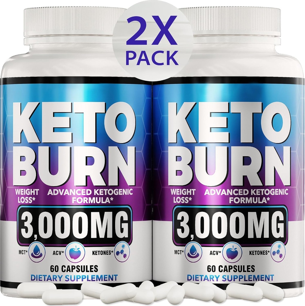 (2 Pack) Keto Diet pastile - Avansate pierdere în greutate - Keto Supliment pentru femei și bărbați - Cidru de mere Oțet - Keto ACV Gummie Gummy - Made in USA