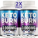 (2 Pack) Keto Diet pastile - Avansate pierdere în greutate - Keto Supliment pentru femei și bărbați - Cidru de mere Oțet - Keto ACV Gummie Gummy - Made in USA