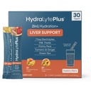 Suport pentru ficat Hydralyte + Electrolite Mix with Milk Thistle, Turmeric, Ghimbir, Prickly Pear, extract de ceai verde Formulat pentru rehidratare rapidă (Aroma de varietate, 30 Pachete)