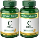 Natura's Bounty Vitamina C, 1000mg, Sustine Imuna sanatate, 100 Caplete (Pachet de 2)