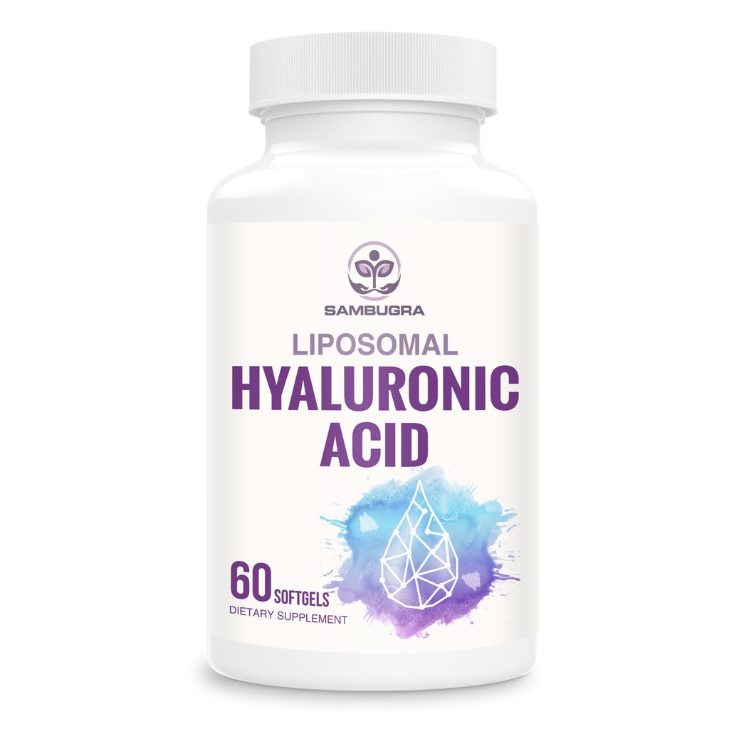 Acid hialuronic lipozomal 1000mg, Biodisponibilitatea mare Capsule cu acid hialuronic, Supliment alimentar Support Skin and Bones, 60 capsule