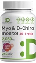 Myo-Inositol & D-Chiro Inositol Suplimentul pentru femei (40:1) 