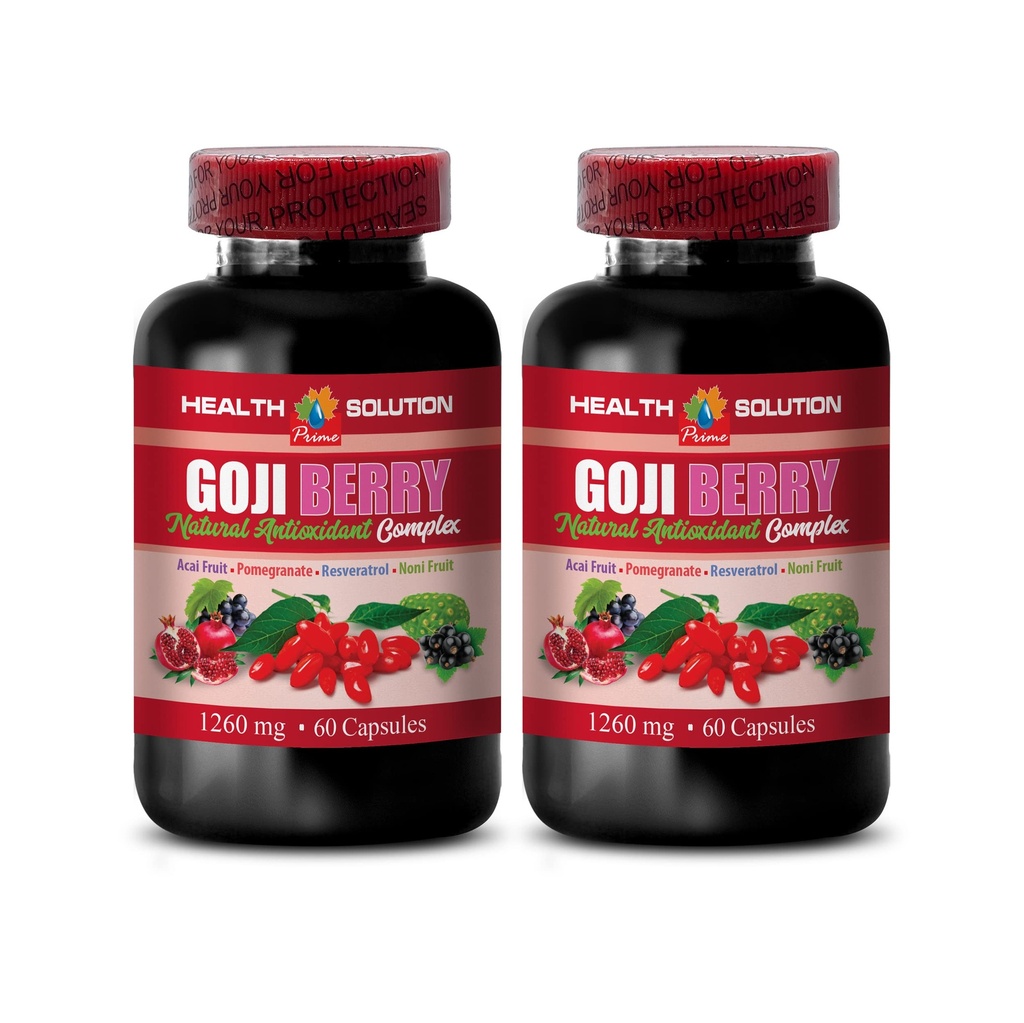 antioxidant multivitamine - GOJI BERRY - NATURAL ANTIOXIDANT COMPLEX - Resveratrol natural - supliment antioxidanti - fructe de padure cu super-alimente goji, suplimente goji, antioxidant super-alimentar, 2B 120Caps