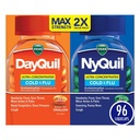 Vicks DayQuil & NyQuil Ultra concentrat Liquicaps Co-Pack, Rece & Gripă Medicina, Puternic Multi-Symptom Daytime & Relief pe timp de noapte pentru dureri de cap, Febră, Sore Throat, Dureri și Dureri minore, & Tuse, 96ct