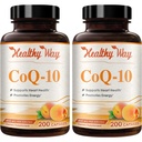 Coenzima Q10 400 mg CoQ10 Supliment - O dată pe zi Coq 10 400 mg capsule cu pulbere pentru antioxidant cardiac sănătos şi suport energetic - non- GMO absorbţie rapidă Ubichinonă Q10 Coenzime (200 serviri)