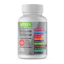 Viteey 11 în 1 Supliment de sprijin imun - Apărarea imună cu vitamina D3, B6, Echinacea, Turmeric, Rose-HIPS, Seleniu, BioPerine, Ginger, Elderberry Vitamina C și Zinc - 60 Conte