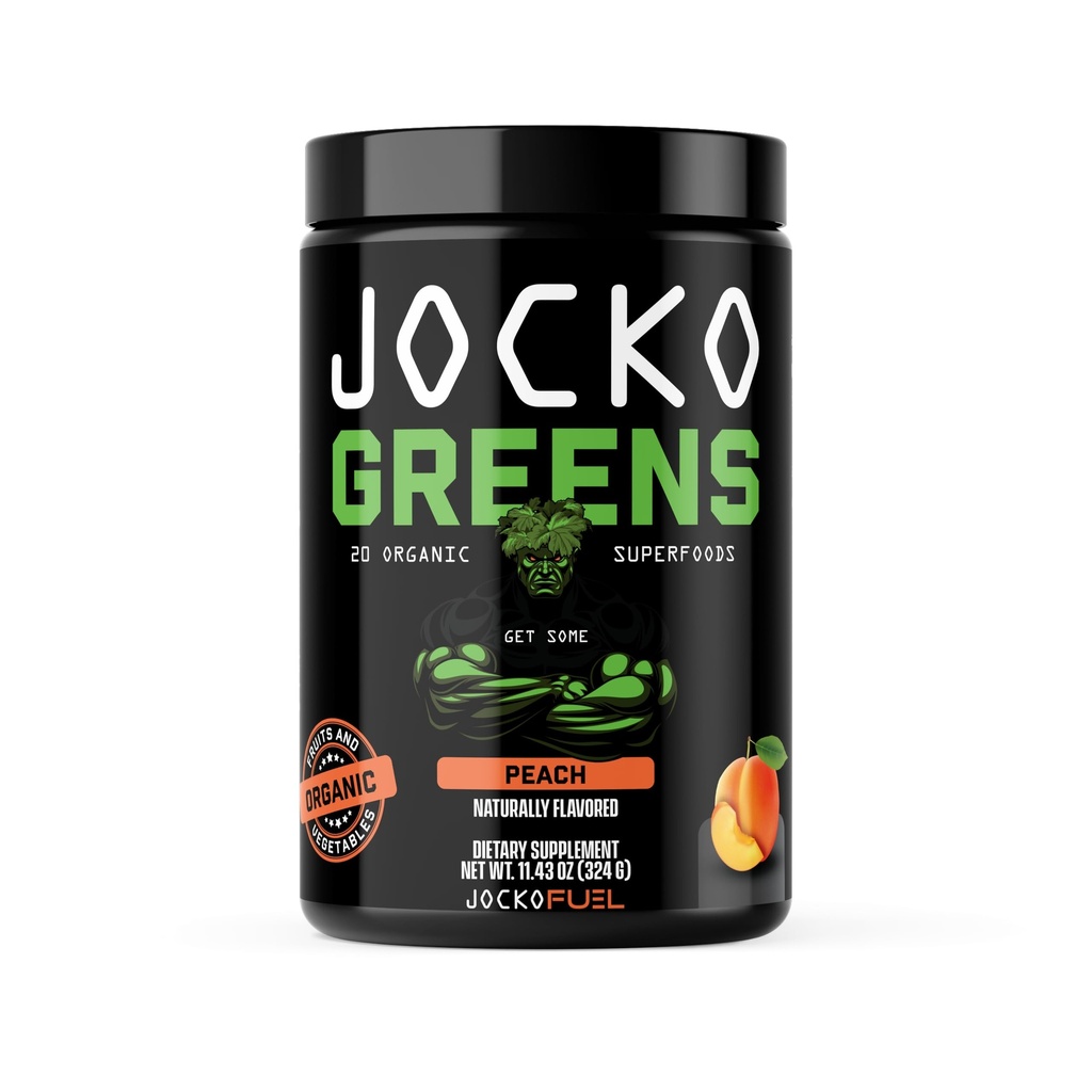Jocko Fuel Daily Greens Powder - Premium Organic Greens Superfood Powder for Gut Health, Digestion, Blooting, Immune Support with Spirulina, Chlorella, Digestive Enzime, & Probiotice - 30 Servings