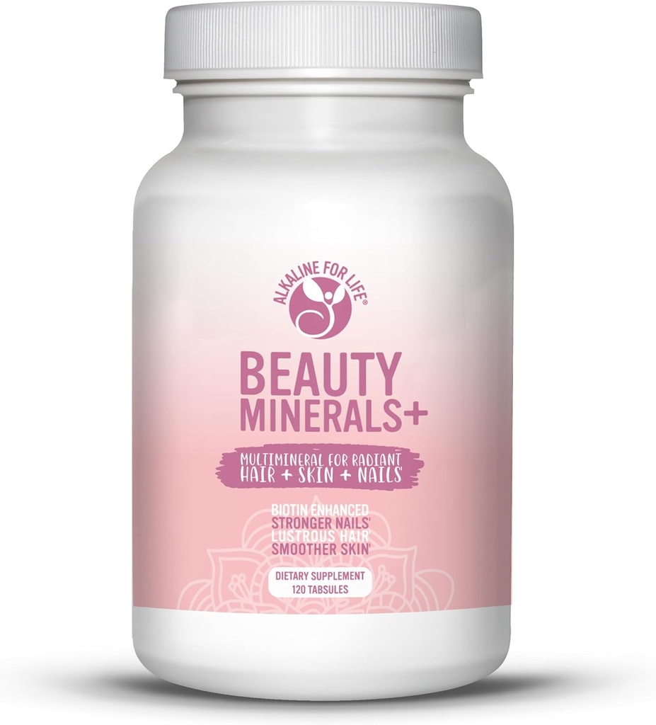 Minerale de frumusete - Biotina imbunatatit multiminerale pentru cresterea parului, rezistenta unghiilor, si Elasticitatea pielii - 19 Nutrients - parul pielii si unghii vitamine