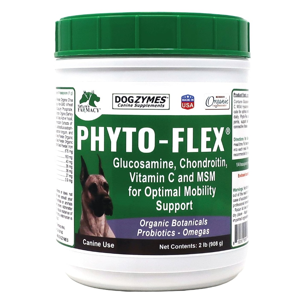 Dogzymes Phito Flex - Glucosamină, Chondroitin, MSM și acid hialuronic... (2 lira)