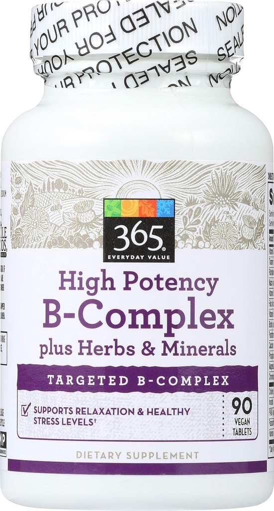 365 by Whole Foods Market, High Potentity B- Complex, 90 t