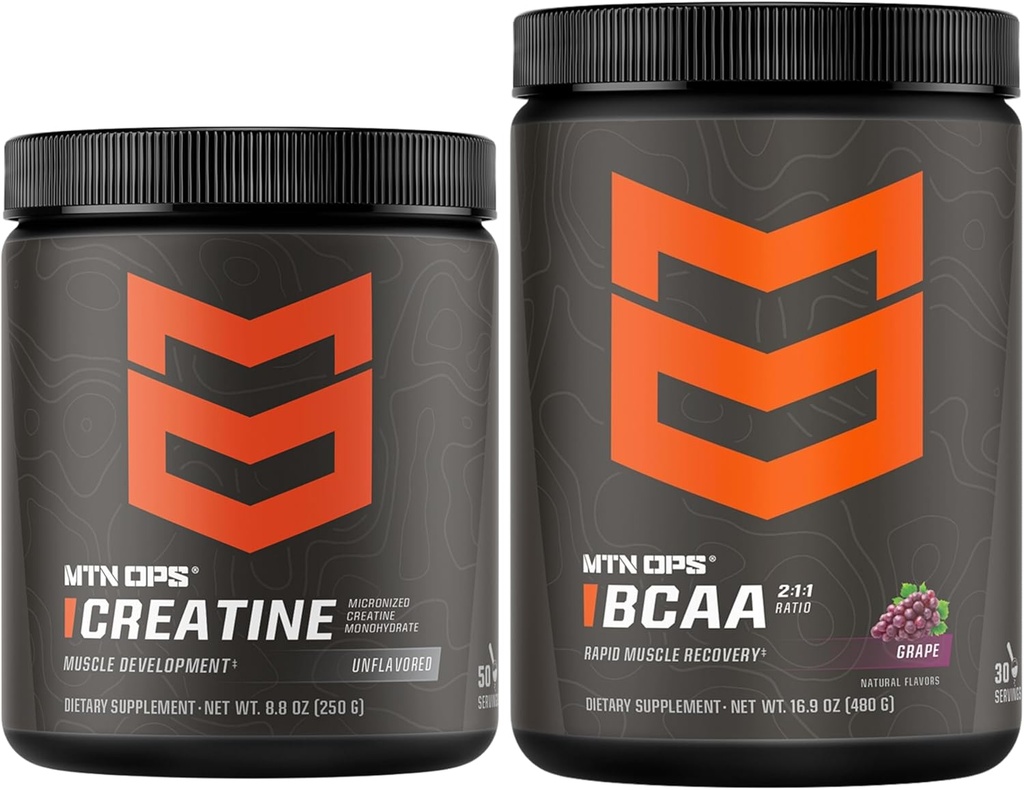 MTN OPS Creatina + BCAA Aminoacids Grape Bundle