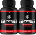 Erecpower pentru bărbați Capsule - Erecpower pastile Formula avansată - Putere maximă, ErecPower pentru bărbați Supliment Erec Power 60 Capsule, Erec Power Vitamin Pills Recenzii (2 ambalaj)