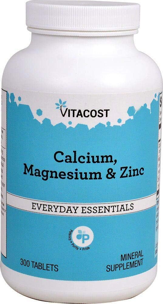 Vitacost Calciu, magneziu şi zinc - 300 comprimate