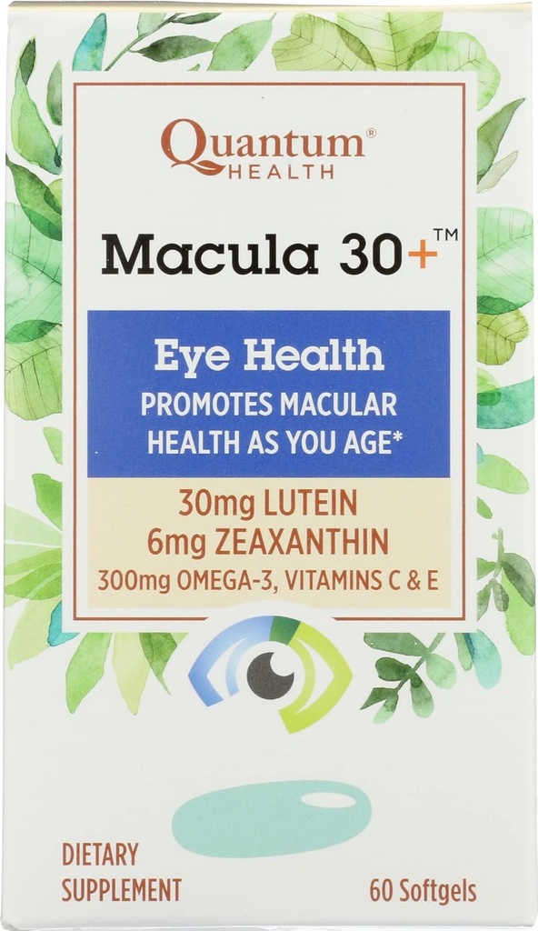 Quantum Health Macula 30+ Eye Health, 60 Softgels (Pachet de 1)