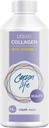 Carson Life Colagen lichid cu vitamina C - 16 Oz - pentru anti imbatranire, piele de par si unghii - Suport imun - Intinerirea pielii - Made in the USA