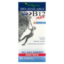 Wellgenix Bio- Available Sublingual B12 B6 Folate Vitamina Formulat pentru absorbţie ridicată - Supliment nutriţional multivitamine (60 ct) 1 ambalaj