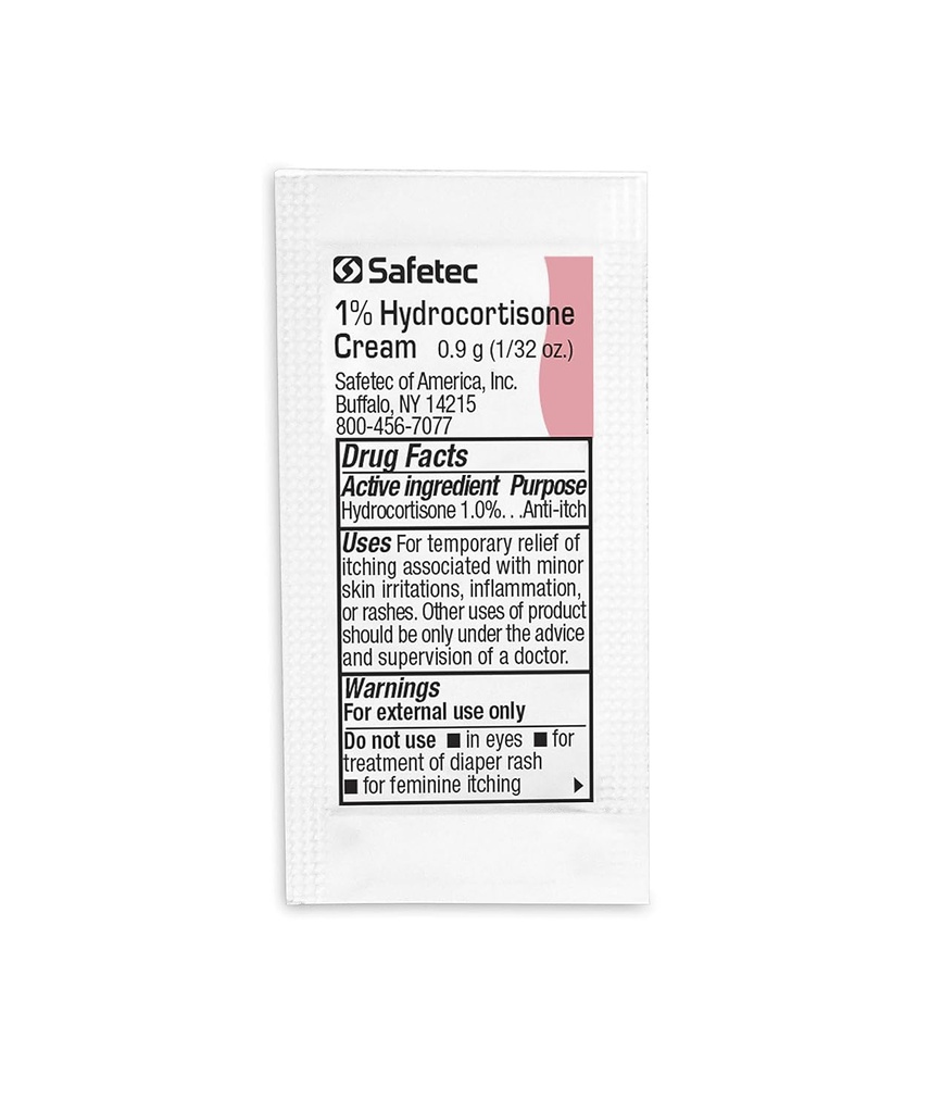 Safetec Hydrocortizon 1% Cream.9 g. pungă (pachet vrac - 2000 conta)