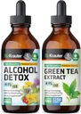 BIO KRAUTTER alcool dezintoxicare Tinctură 4 Fl. Oz. & Green Tea extract Tincture 4 Fl. Oz.