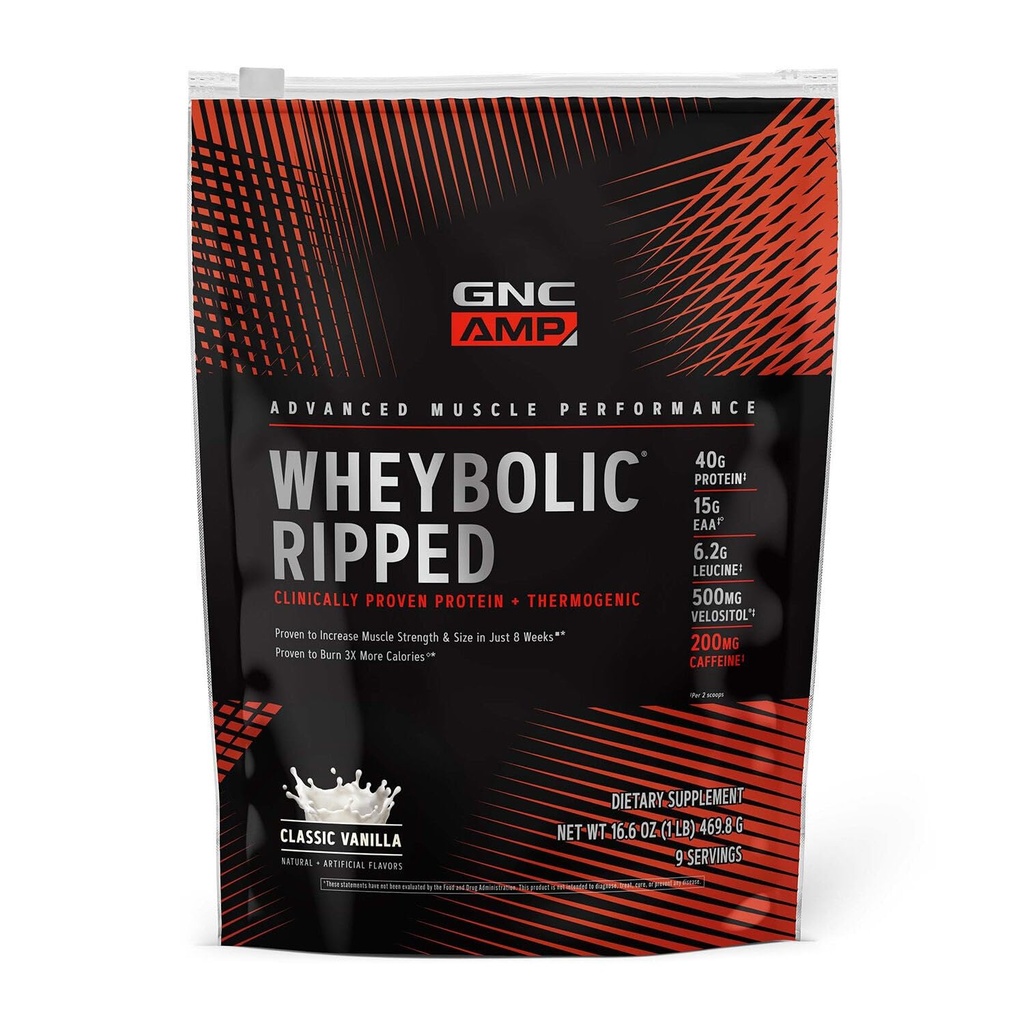 GNC AMP Wheybolic Ripped - Vanilie clasică (9 serviri)