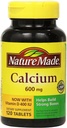 Natura produs de calciu 600 mg cu vitamina D3 pentru suport imunitar, comprimate, 60 Conte, ajută la susținerea puterea osoasă (Pachet de 3)