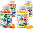 DR. MORITZ Essential Vitamina Pair - copii Multivitamine Gummies Bundle (60 Conte, 2 Pack) cu vitamina C (60 Conte 2 Pack)