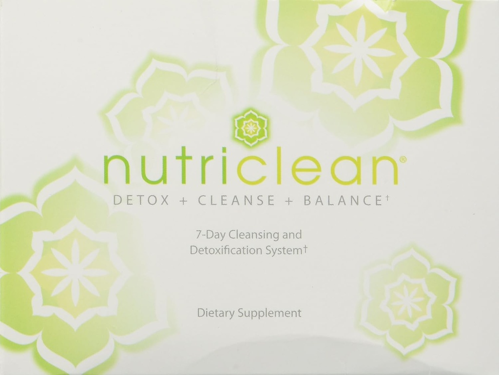 NutriClean 7 zile Curățare sistem cu Stevia: Probiotic pentru Digestive Health, Immune Support, Fiber, Magneziu și Herbal Blend (7 serviri, Gluten-Free)