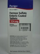 Sulfat de fer 324 mg Comprimate roşii cu acoperire enterică 100 număr