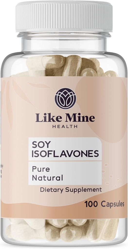 Ca a mea Soy Isoflavones (100 capsule), Pure & naturale, Supliment alimentar, Fără Fillers
