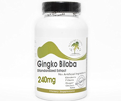 Ginkgo Biloba Extract standardizat 240mg 24% Glycosides ~ 200 capsule - fără aditivi ~ Suplimente naturiste