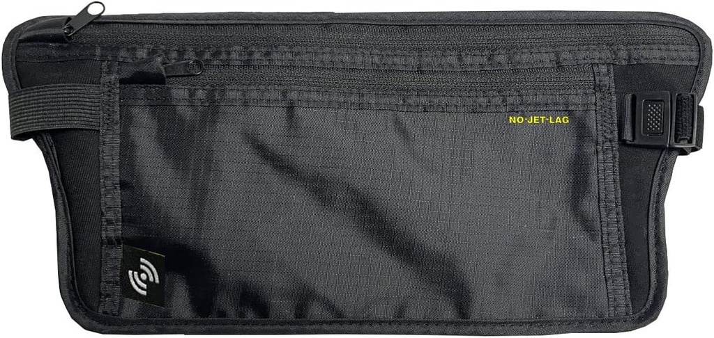 NO Jet Lag Travel Pouch, Paşaport Holder for Travel with RFID Blocking technology, Hidden Travel Pouch to Protect Cash, Credit Cards, Telephones, Travel Essential