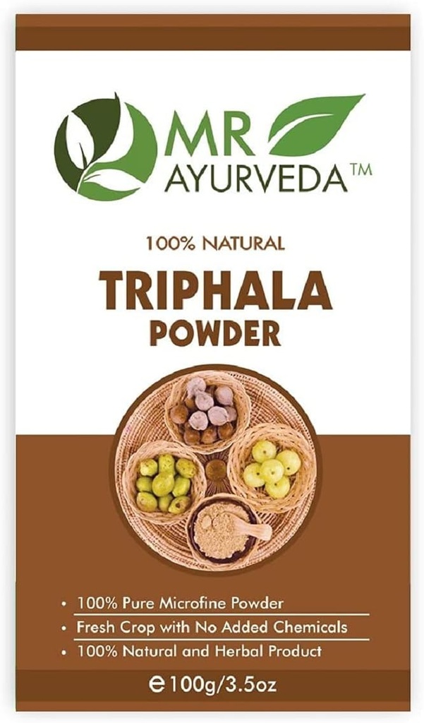 Unsprezece Zona 100 Pure Triphala pulbere 