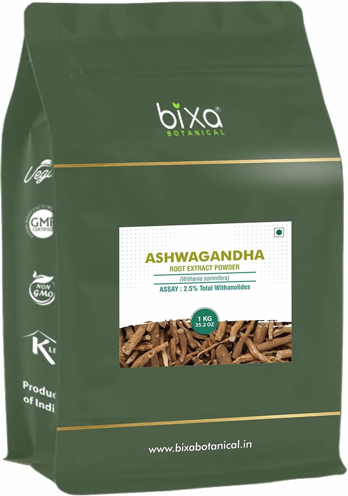 bixa BOTAchelic Ashwagandha Extract de rădăcini uscate - 2,5% Total cutanolide de Gravimetrie (35.2 Ounce (Pachet de 1)