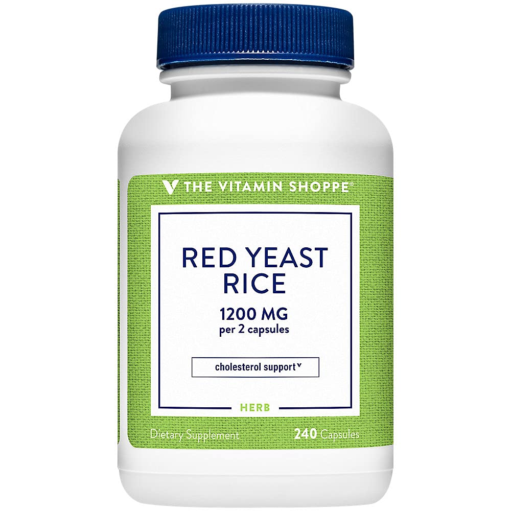Rice Red Yeast Vitamin Shoppe - 1200 MG (240 capsule)