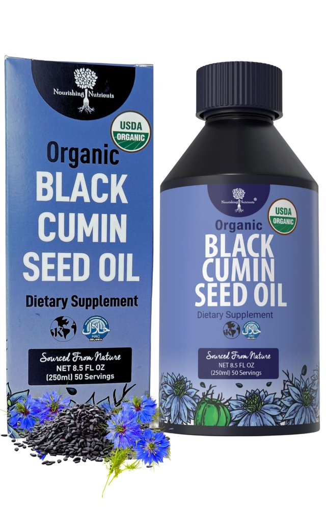 Cimitirul negru organic Seminte de chimen ulei-USDA-Cold presat 