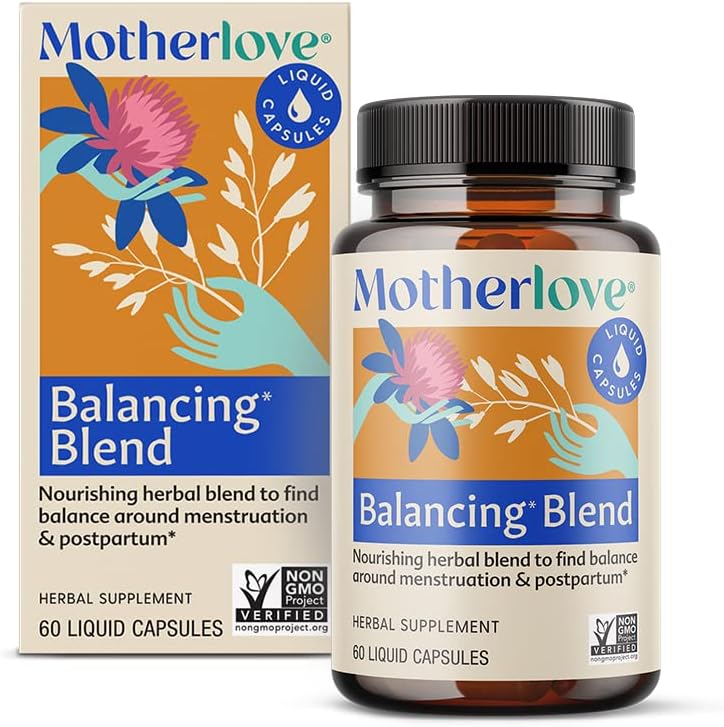 Motherlove Balance Blend (60 capace lichide) Suplimentul plantei pentru perioada & Postpartum Hormonial Health