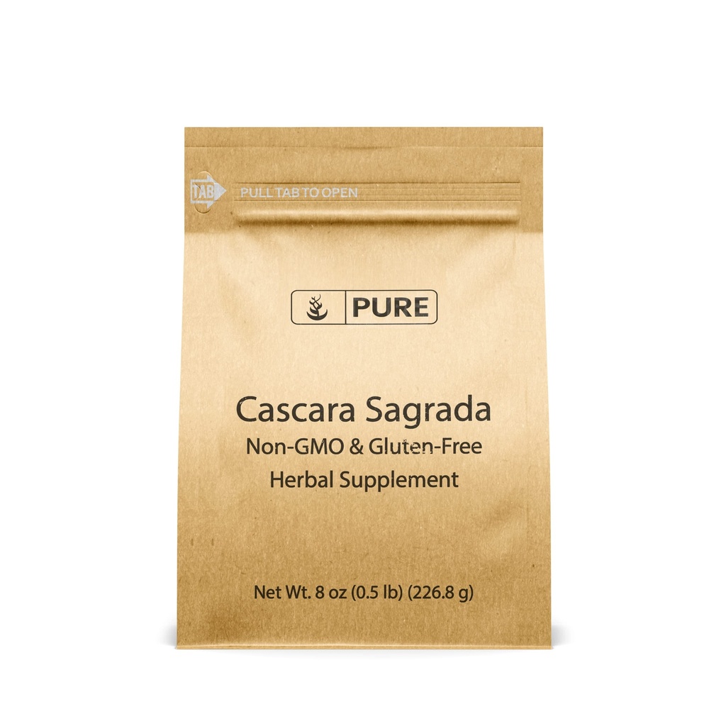 Pure ingrediente originale Cascara Sagrada (8oz) Non-GMO & Gluten-Free, Glicoside