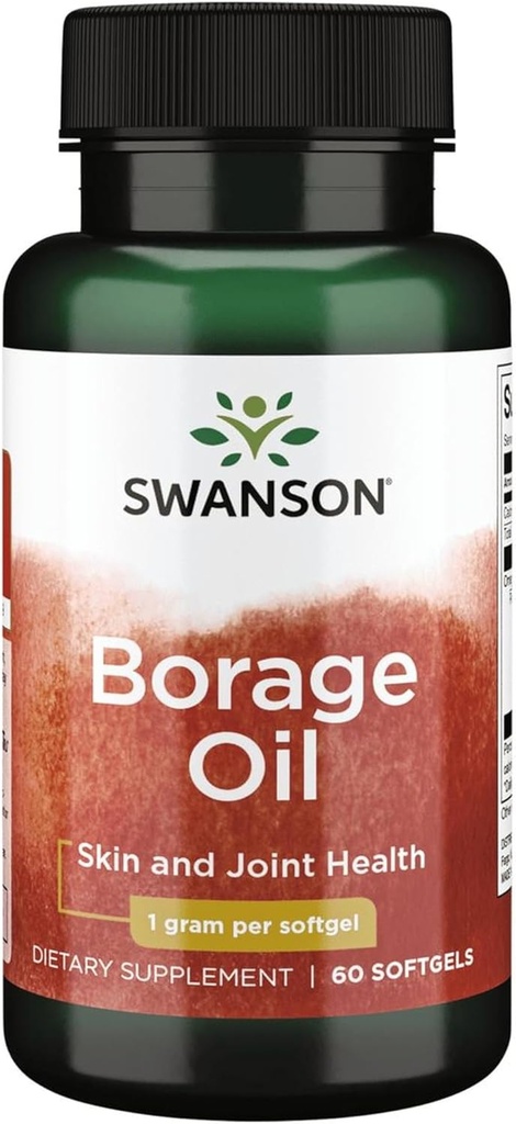 Swanson Borage Oil Gla (Omegatru) 1000 Milligrame 60 geluri